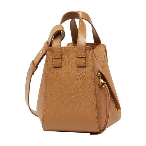 Loewe - Hammock Small Textured-Leather Shoulder Bag - Tan for Women