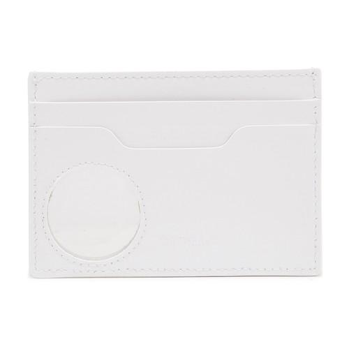 Off-White c/o Virgil Abloh Leather Hole Card Holder in White | Lyst