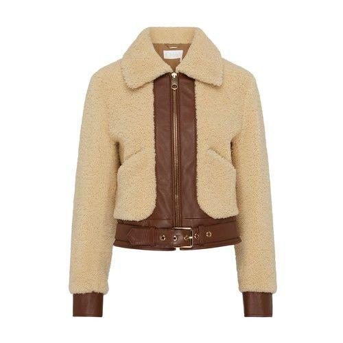 Chloé Jacket in Natural | Lyst