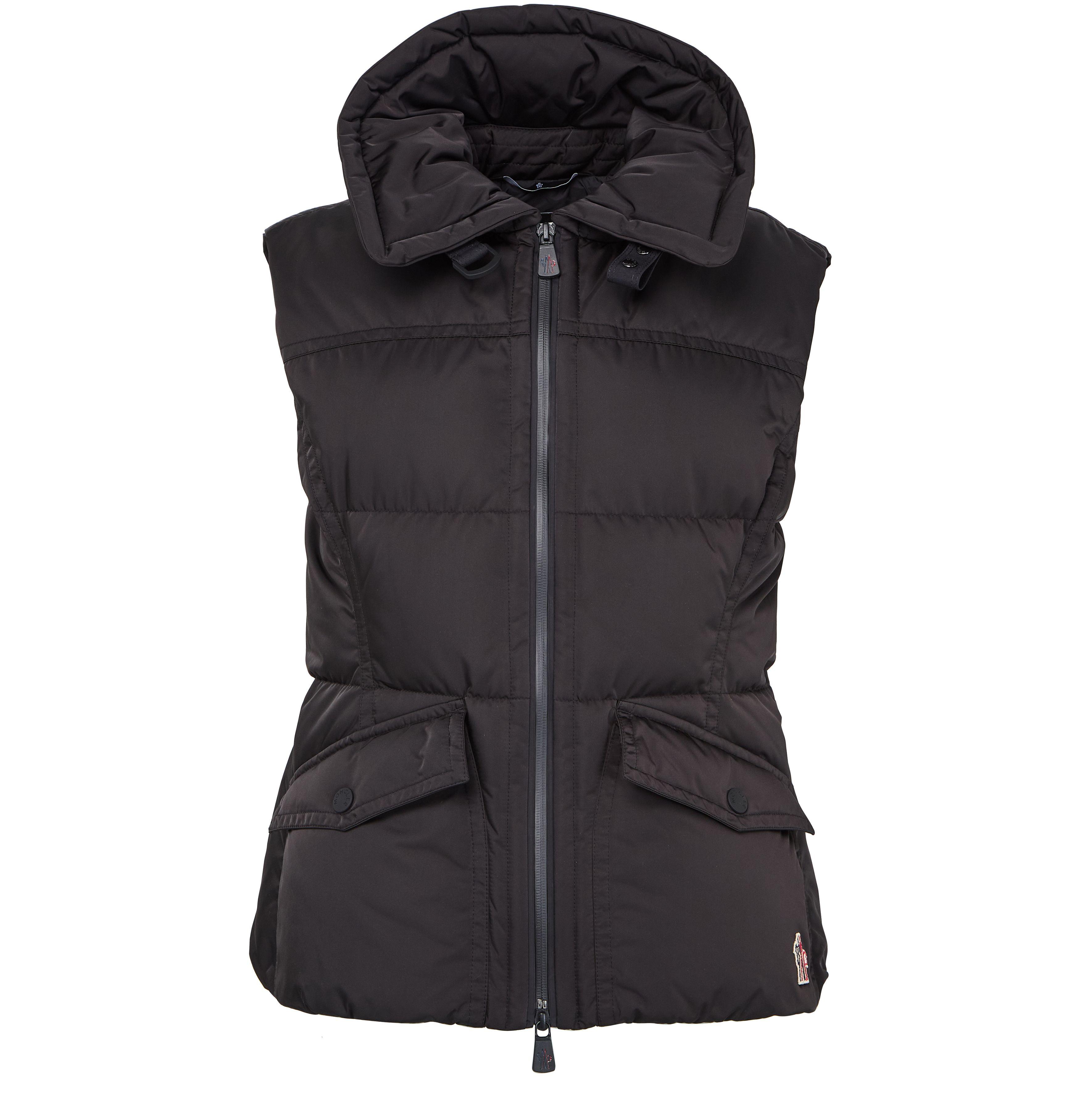 Moncler Hallaine Sleeveless Down Jacket in Black Lyst