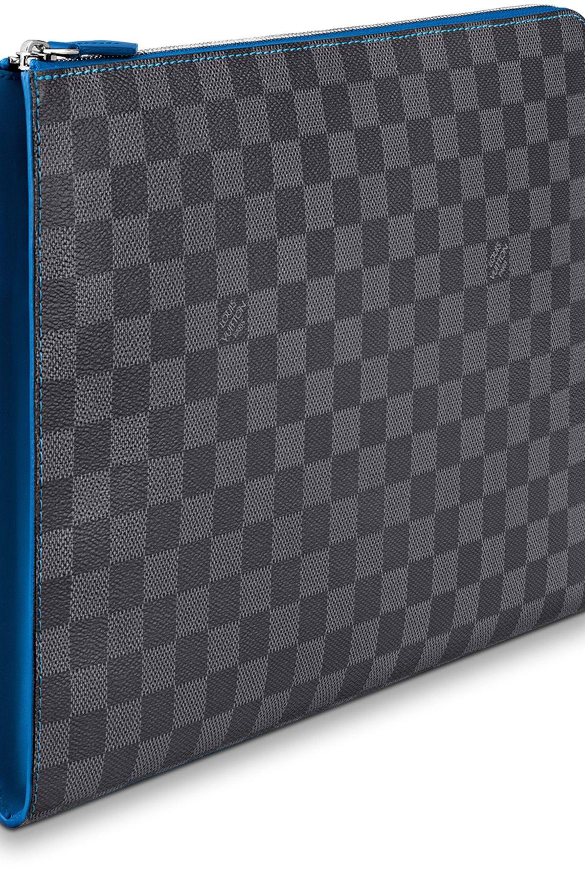 Louis Vuitton Damier Graphite Electric-blue Card Holder