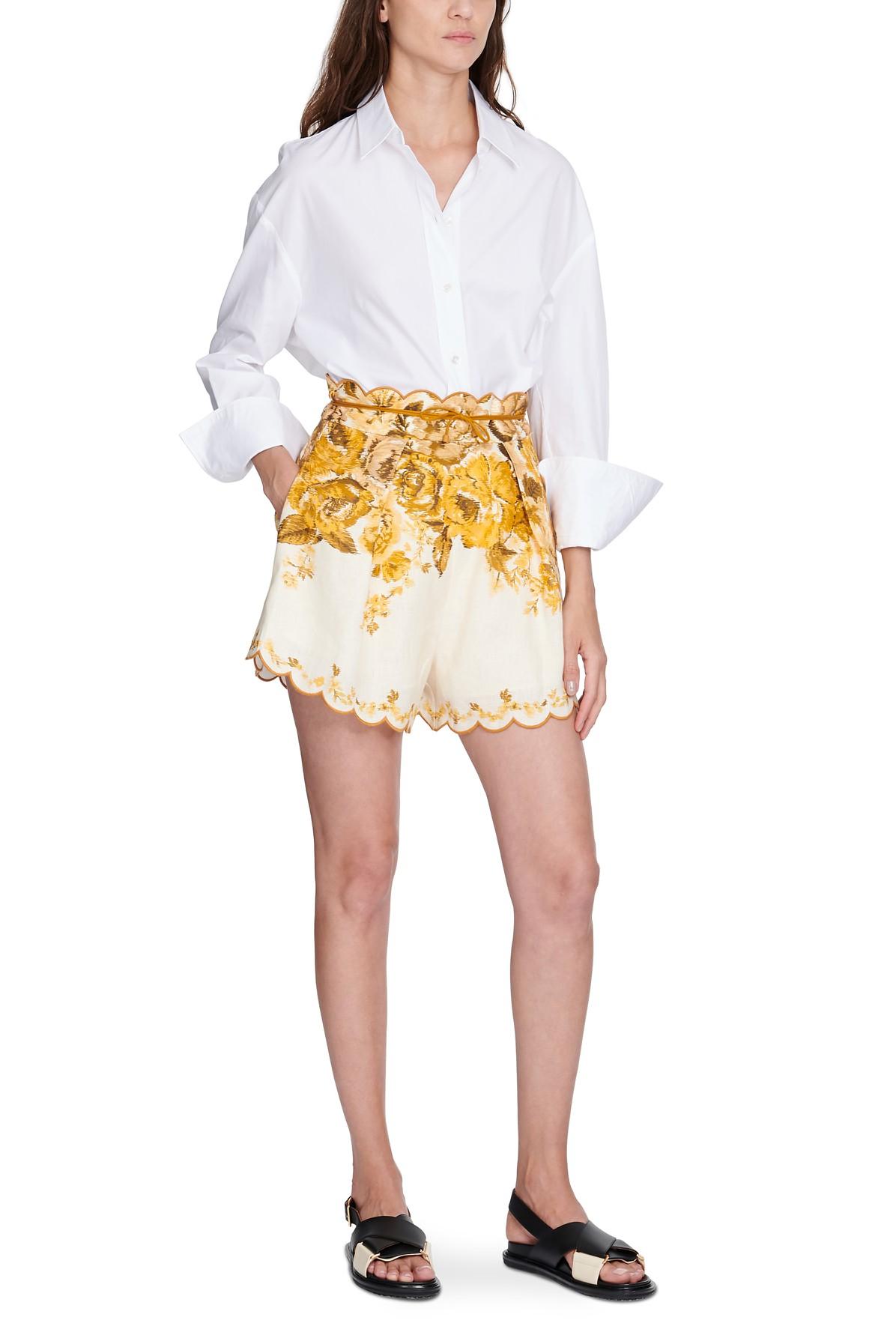 Zimmermann Aliane Scallop Shorts | Lyst 