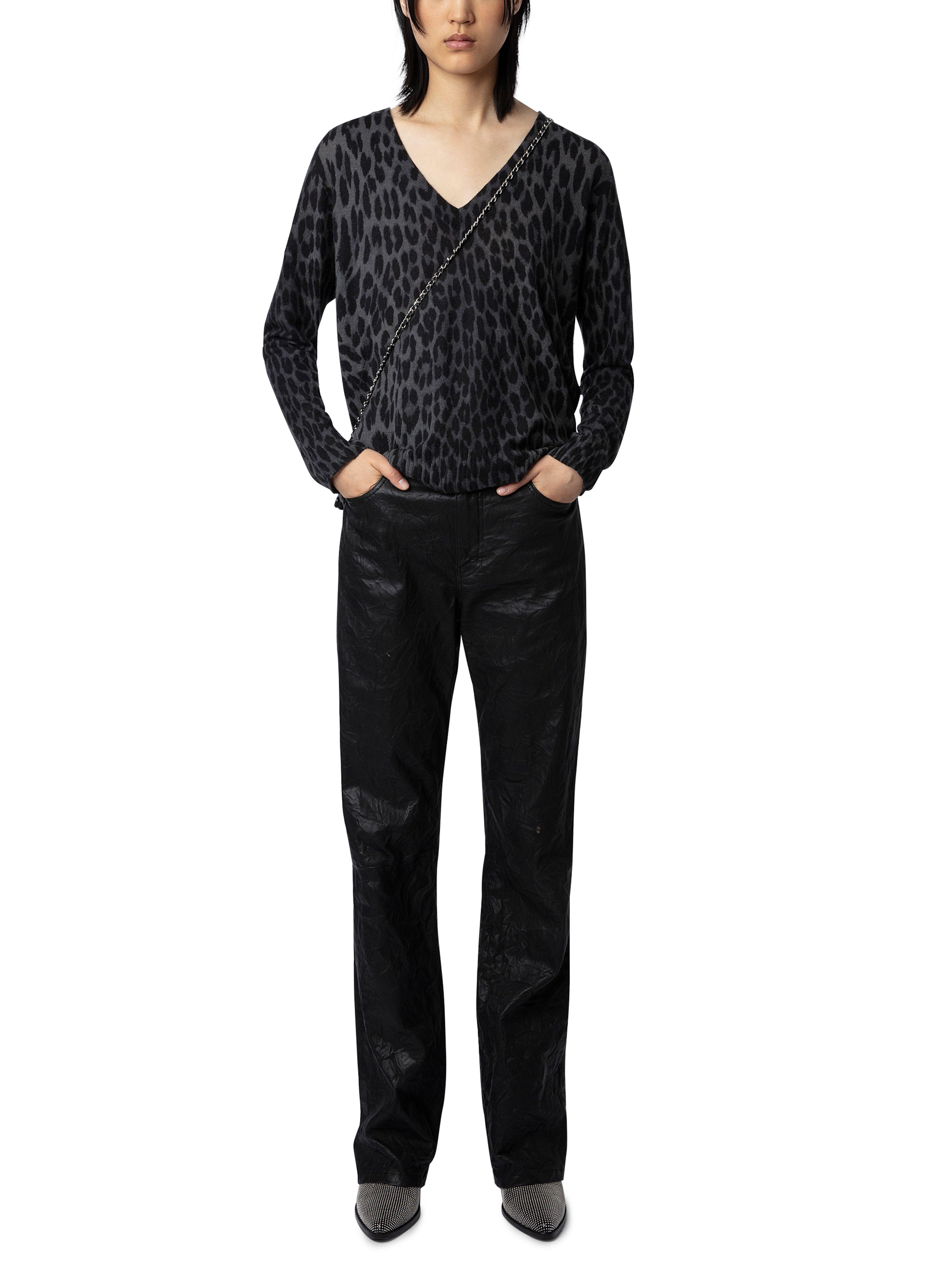 Pull Brumy Leopard Cachemire Zadig Voltaire en coloris Noir Lyst