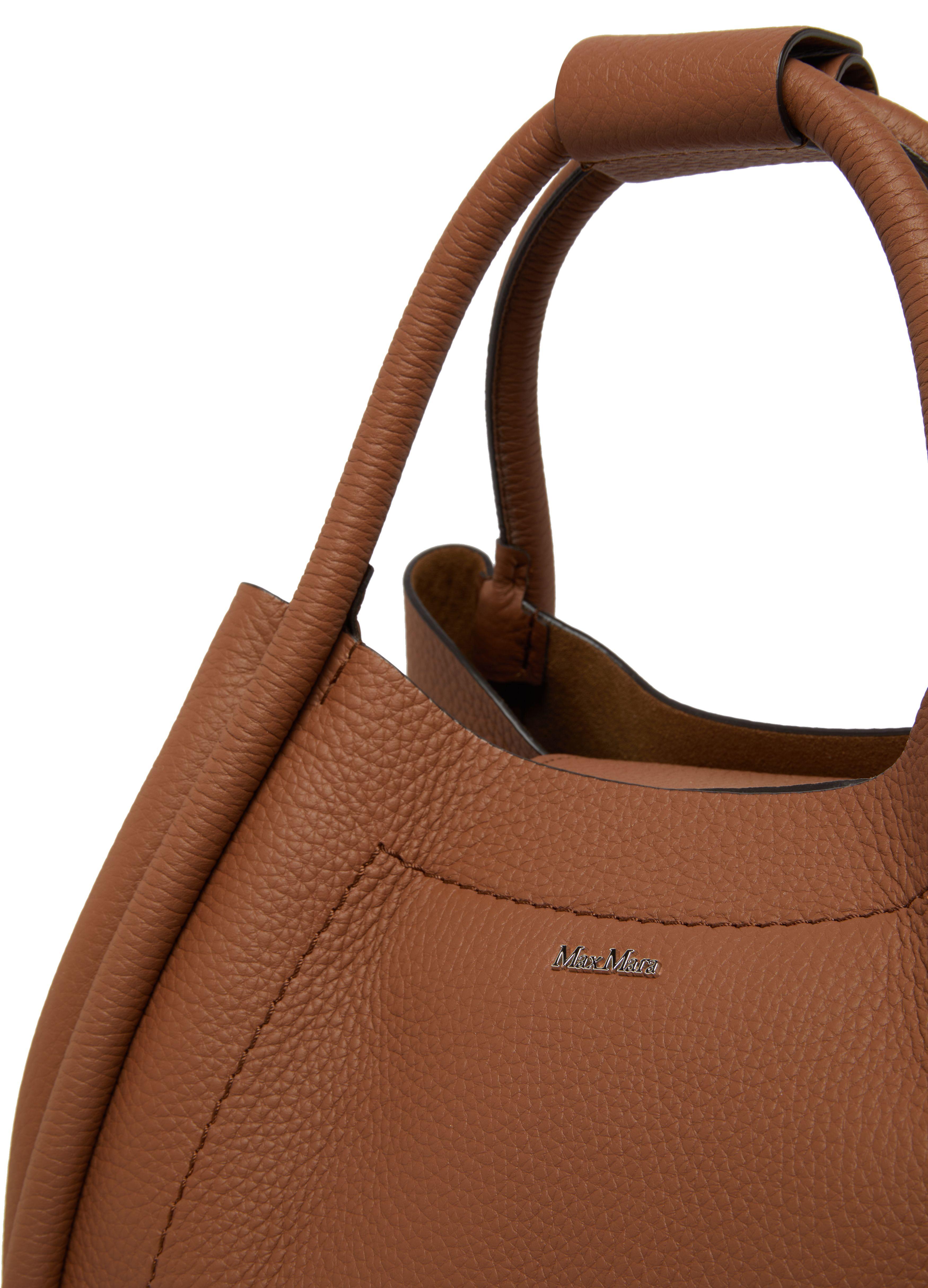 Max Mara Marine Drummed Small Bag in Brown | Lyst