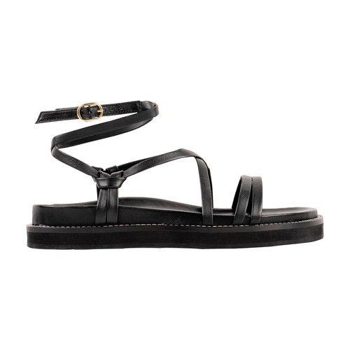 Bobbies Salina Sandals in Black | Lyst