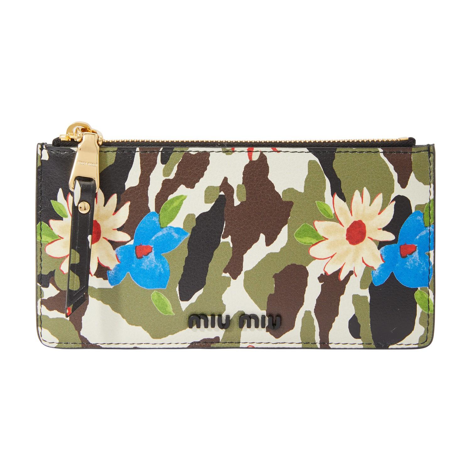 Miu Miu Small Printed Purse Lyst