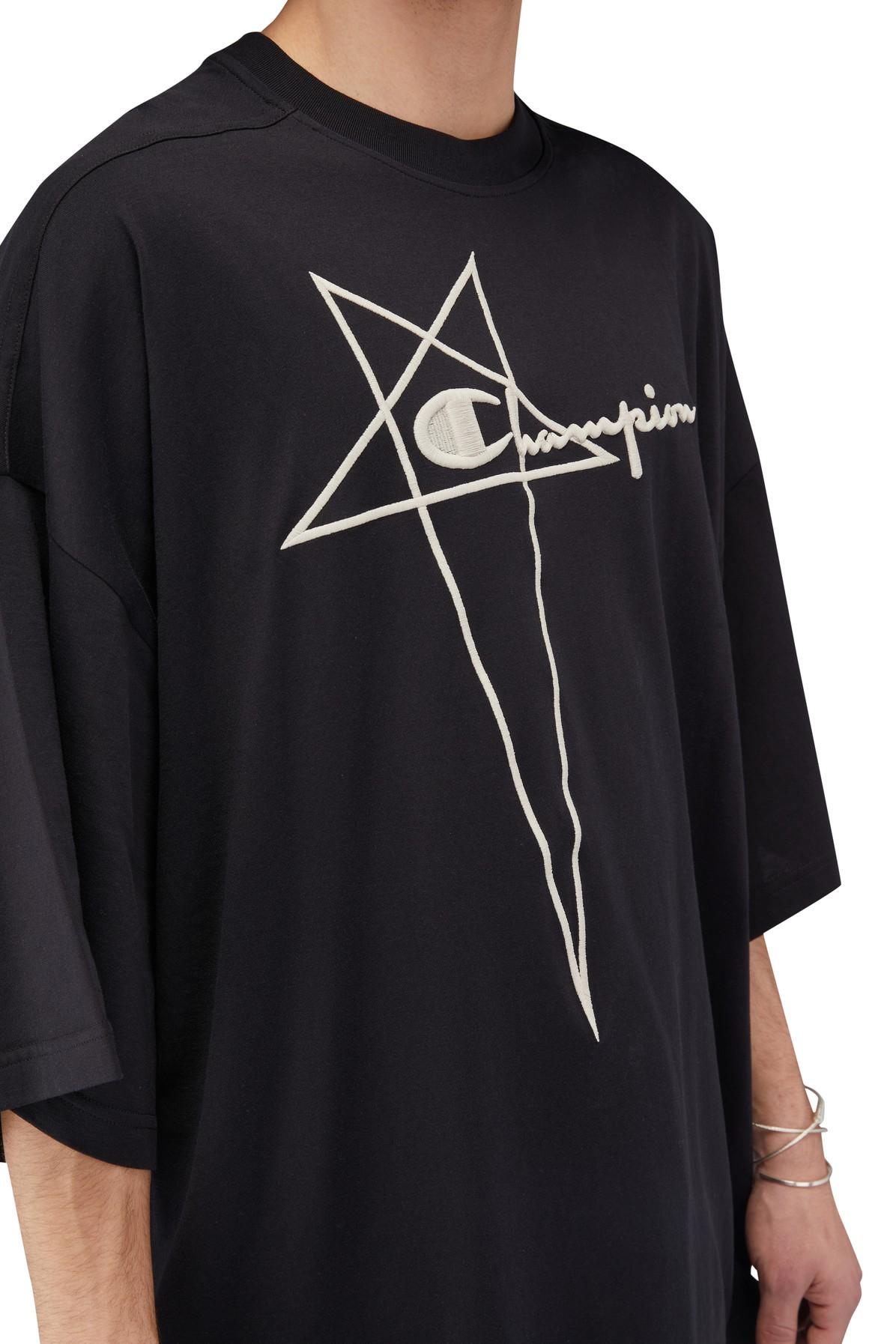 Rick Owens X Champion - Tommy T-shirt in Black for Men | Lyst
