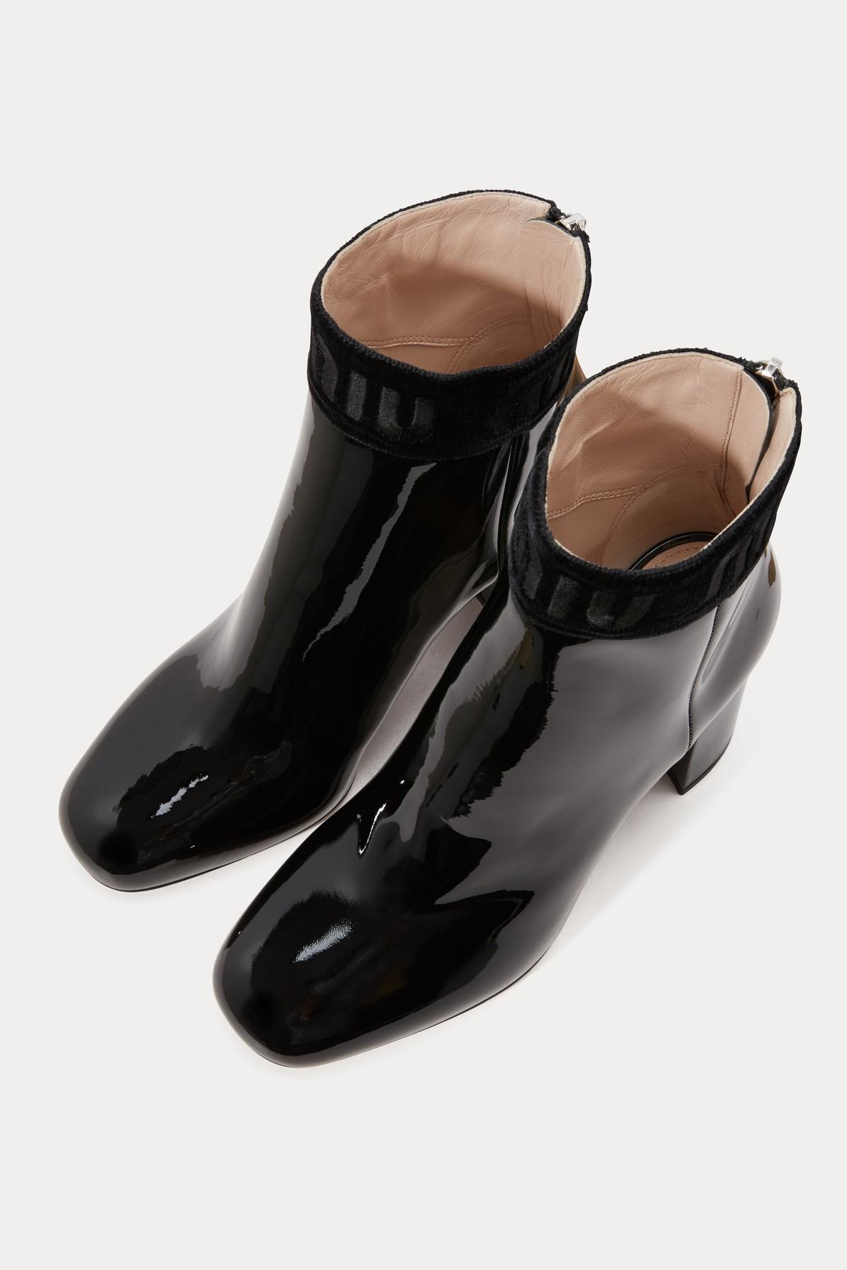 miu miu patent leather boots