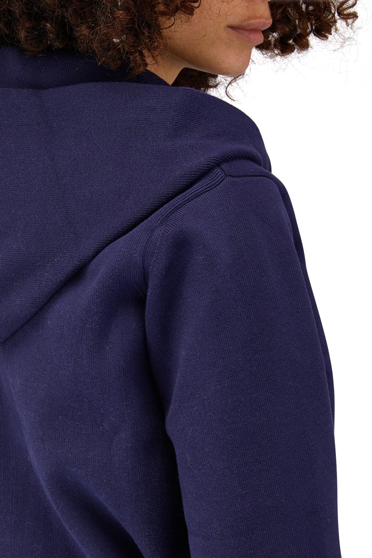 Marc Jacobs The Cropped Zip Hoodie in Blue | Lyst