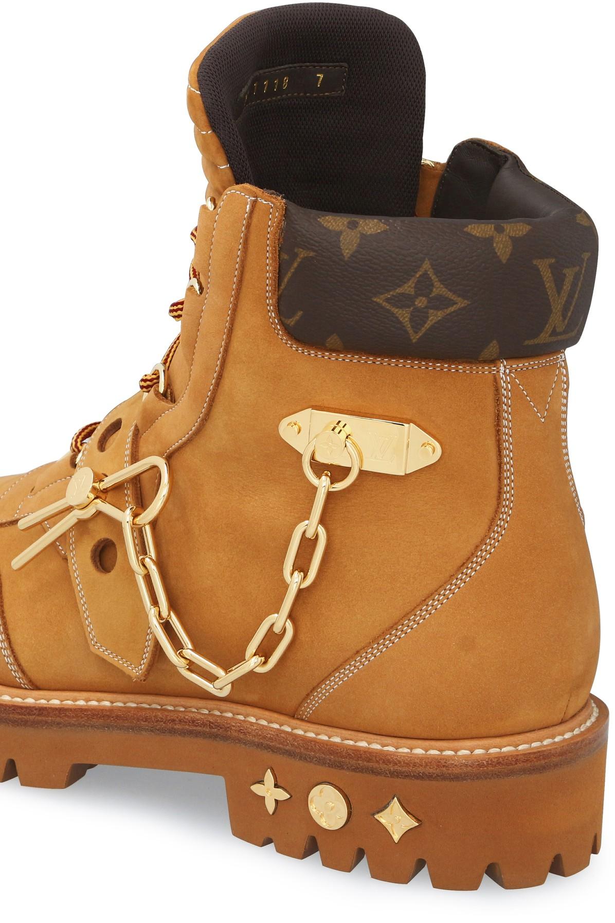 LOUIS VUITTON Lv Creeper Ankle Boot - Beige