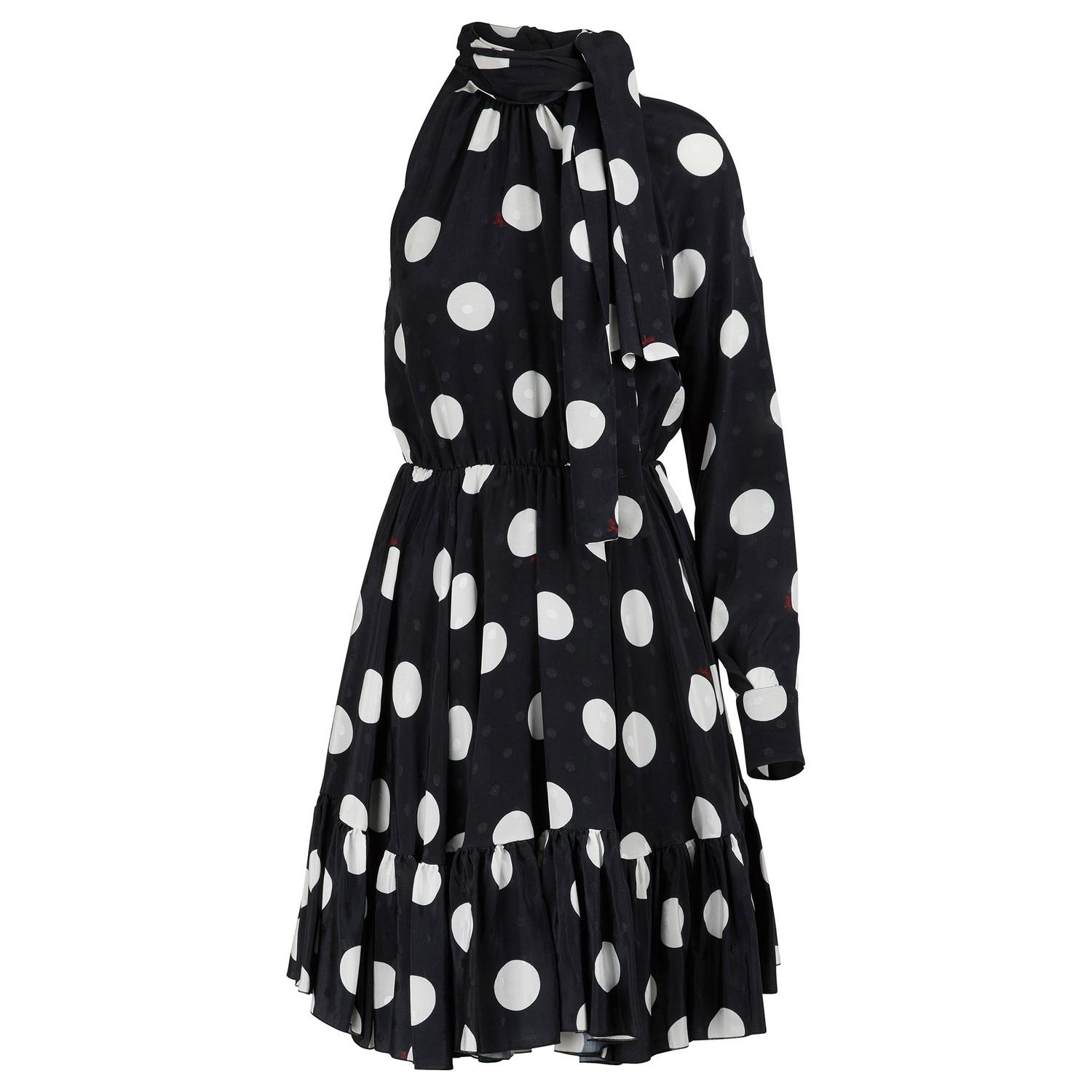msgm polka dot dress