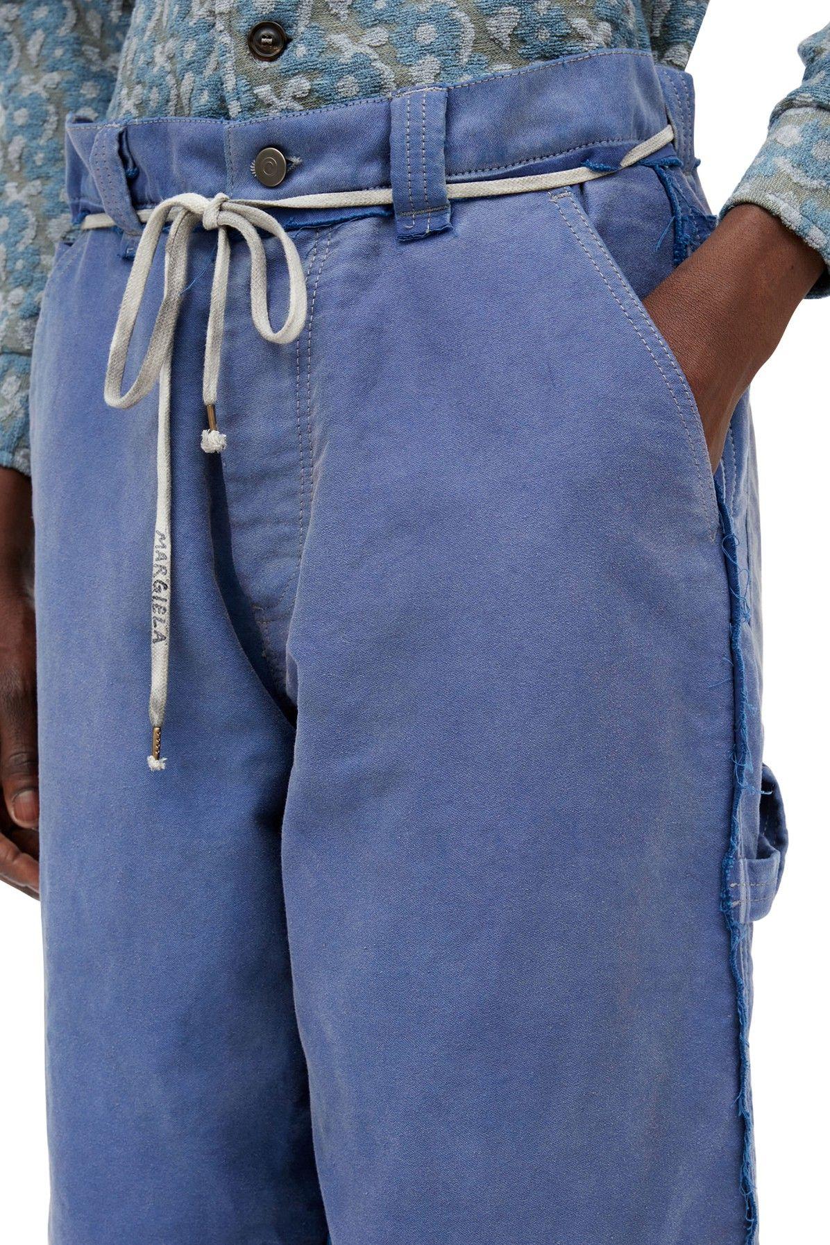 Maison Margiela Worker's Moleskin Pants in Blue for Men | Lyst