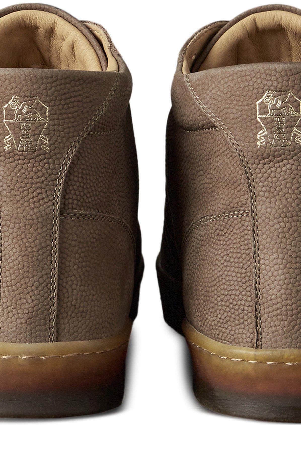 Brunello Cucinelli High-top Sneakers in Brown for Men | Lyst