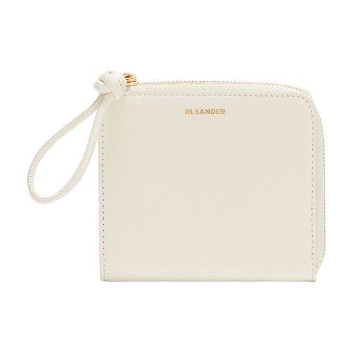 Jil Sander Credit Card Purse in Natural | Lyst