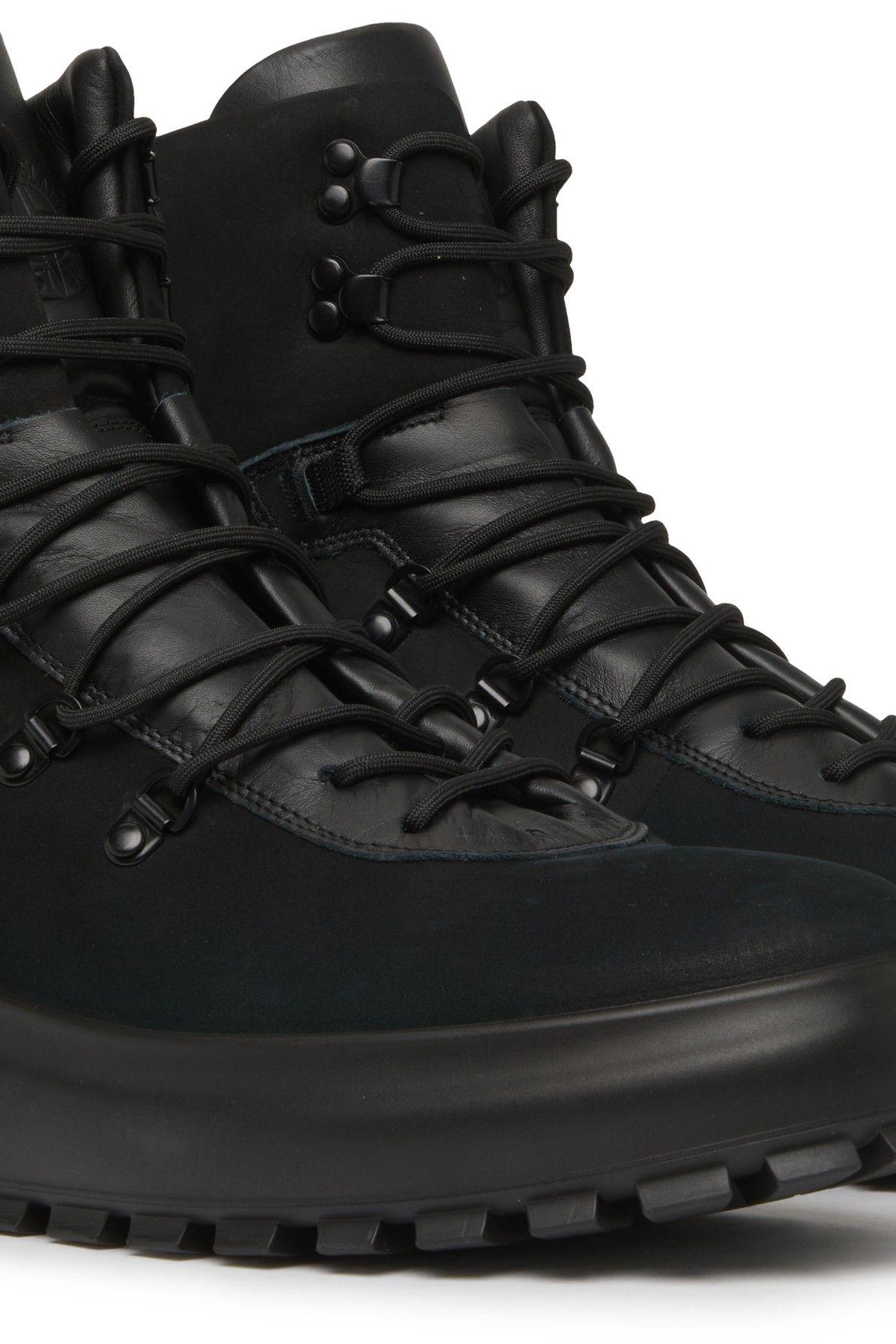 Stone Island Hiking Boots in Black for Men | Lyst