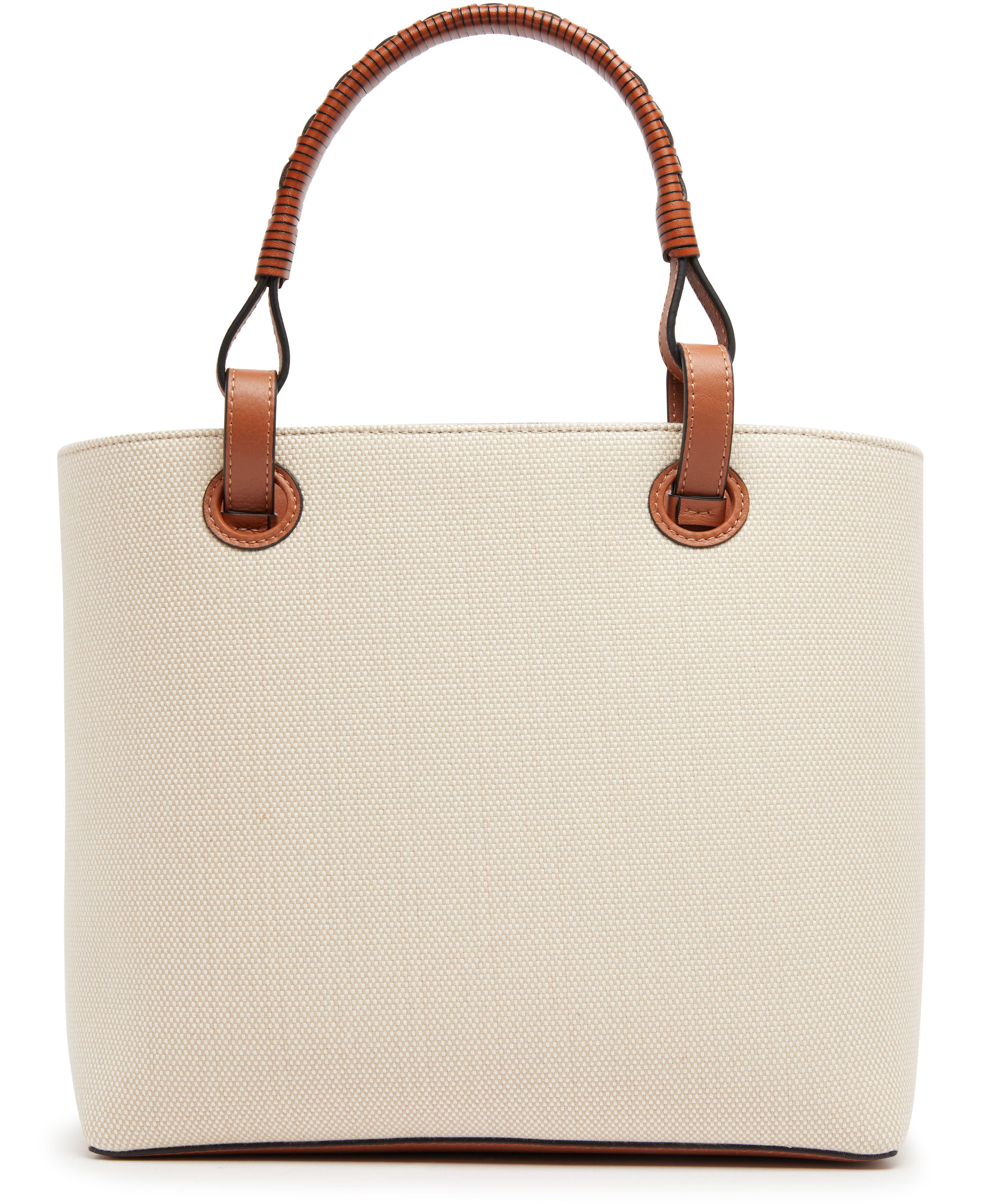 Loewe Small Tote Bag Anagram in White | Lyst