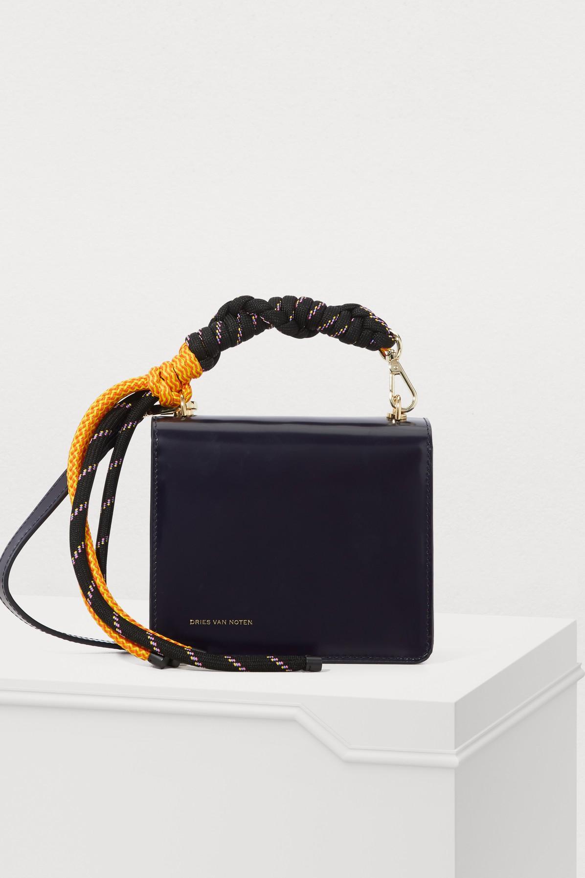 Dries Van Noten Mini Crossbody Bag With A Cord Strap in Indigo (Blue) - Lyst