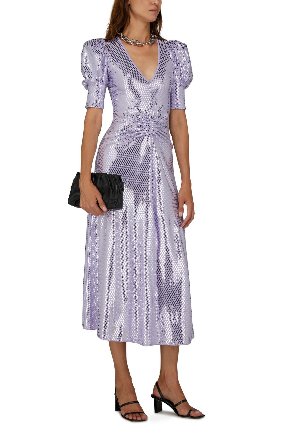 rotate purple dress ROTATE BIRGER CHRISTENSEN Floral Mesh Dress | Purple