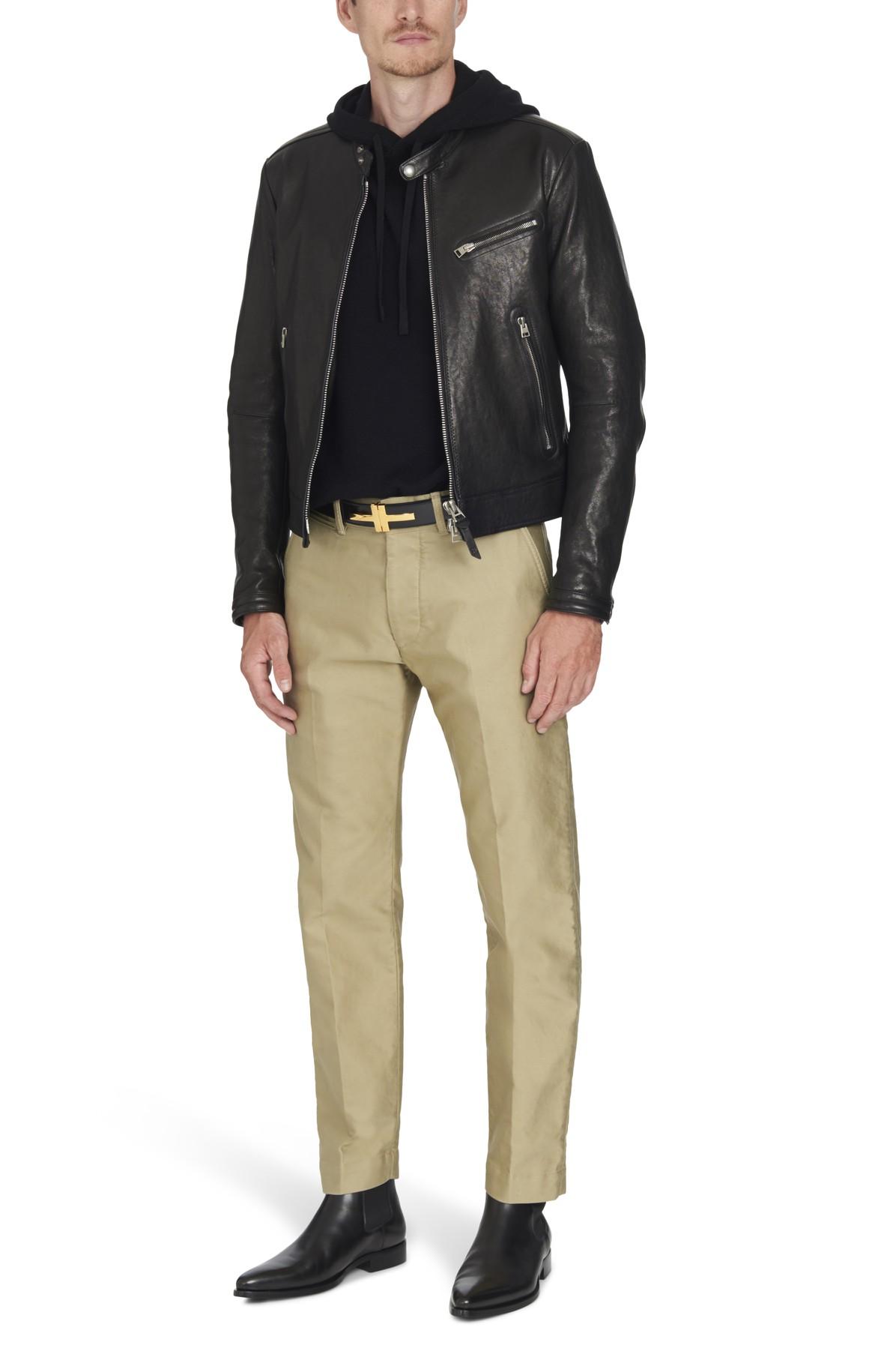 Tom Ford Leather Reversible T Belt in Black for Men - Save 49% - Lyst