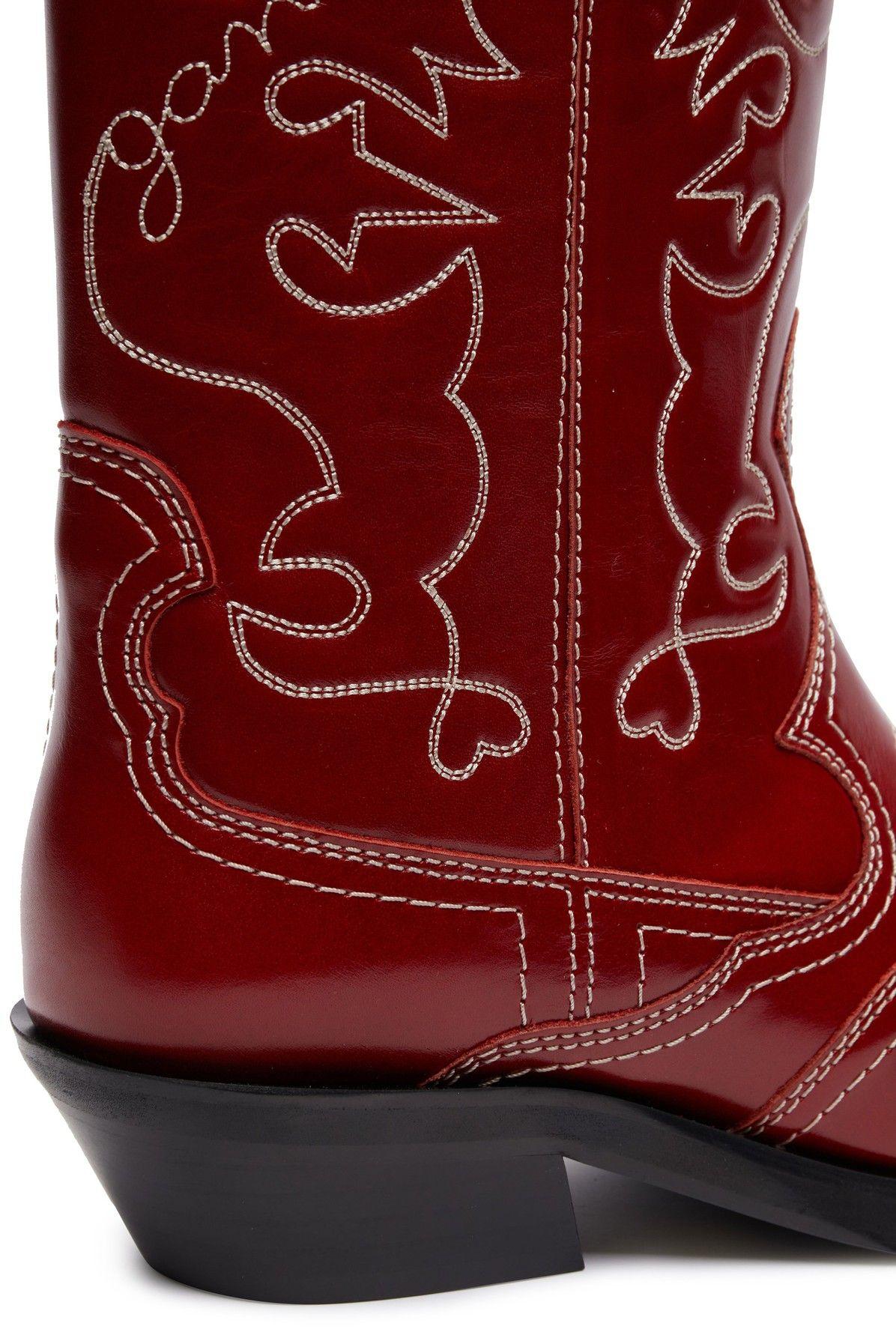 Ganni Boots in Red | Lyst