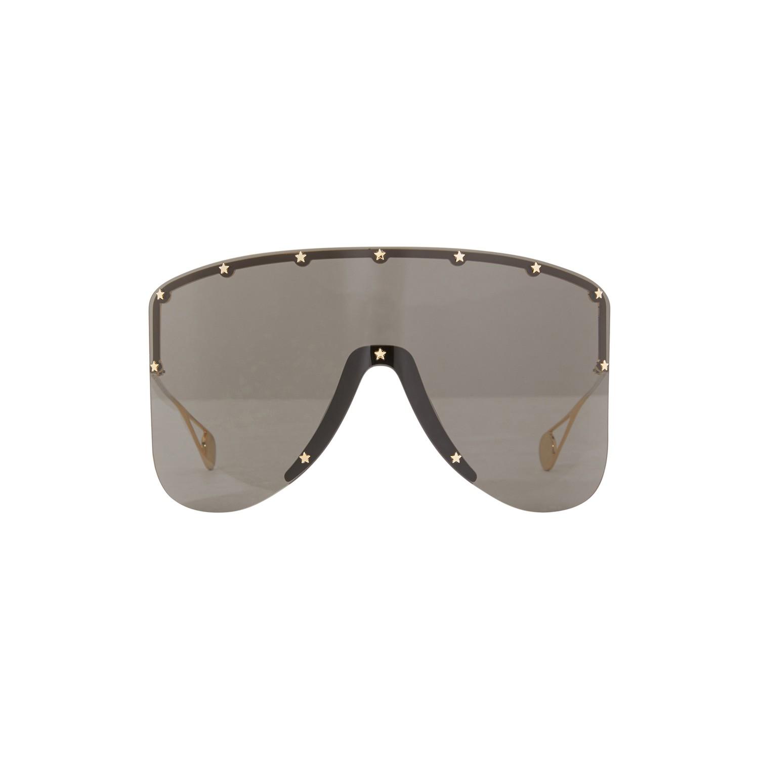 Gucci Rubber Mask Sunglasses in Grey (Gray) - Lyst
