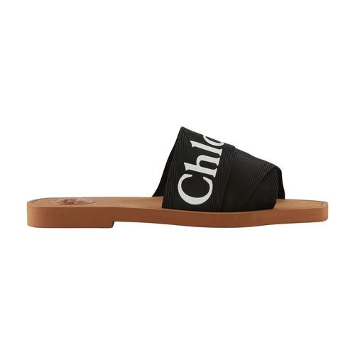 chloe flat mule sandals