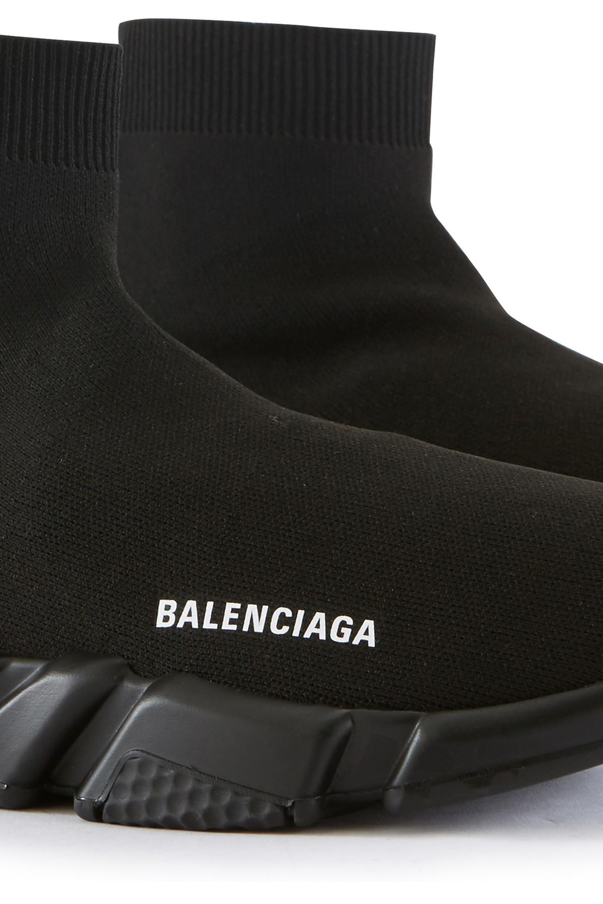 Balenciaga Denim Speed Trainers in Black White (Black) for Men | Lyst