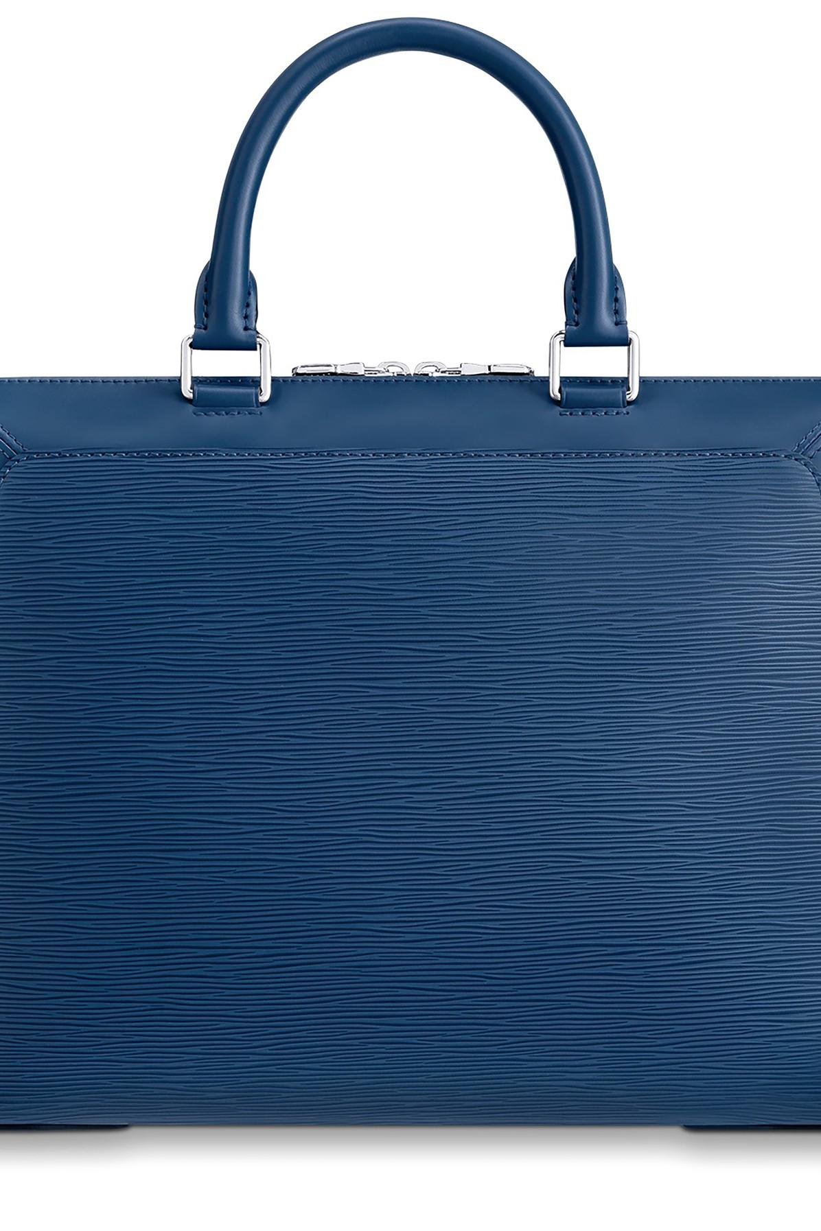 Louis Vuitton, Bags, Authentic Louis Vuitton Epi Riviera Toledo Blue  Briefcase Satchel Bag