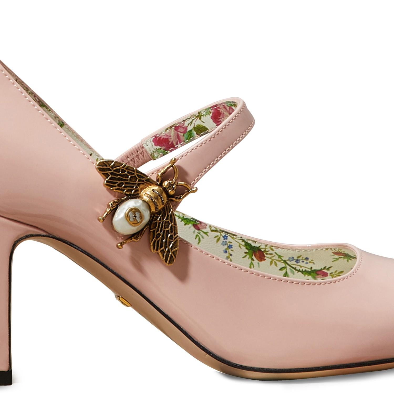 gucci patent heels