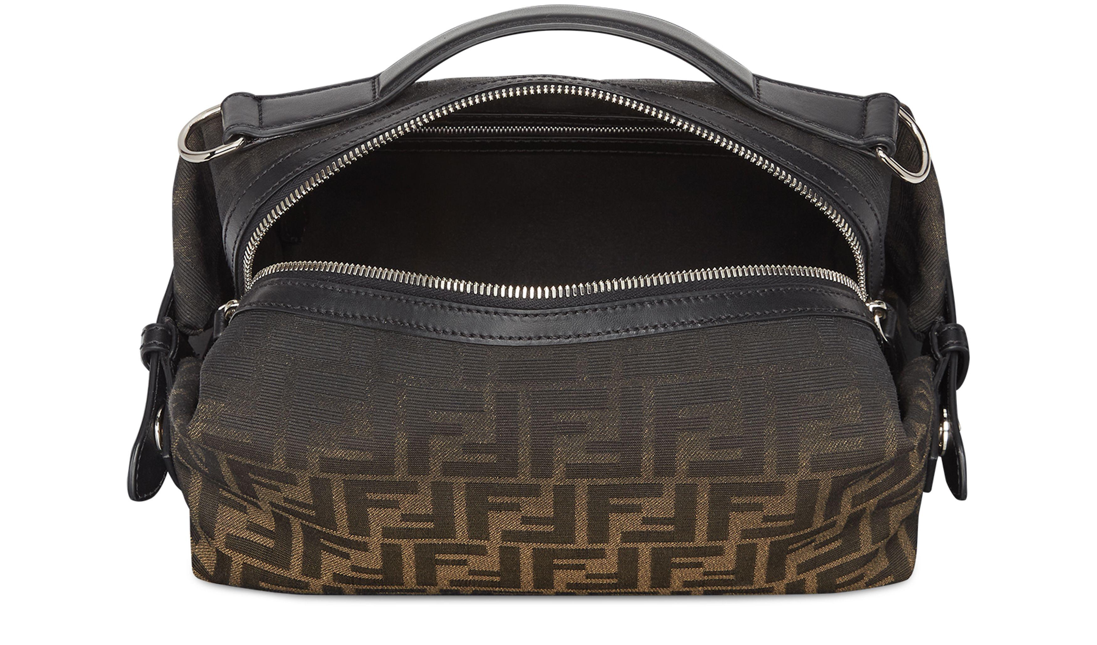 Fendi Leather Siesta Crossbody Bag in Brown for Men | Lyst