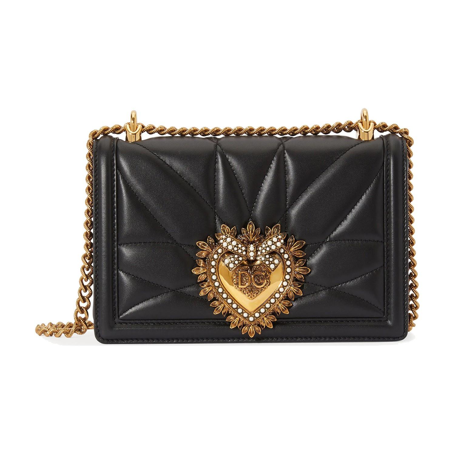 Dolce & Gabbana Large Devotion Bag In Quilted Nappa Leather in 