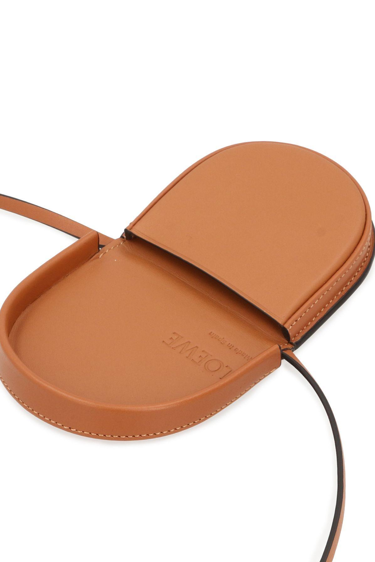 Loewe Small Heel Pouch in Brown | Lyst Loewe Small Heel Pouch in Brown | Lyst