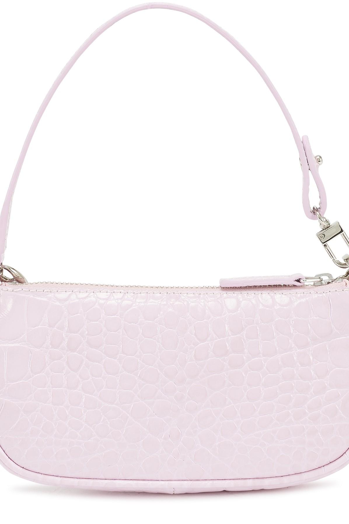 Rachel leather handbag By Far Pink in Leather - 32431716