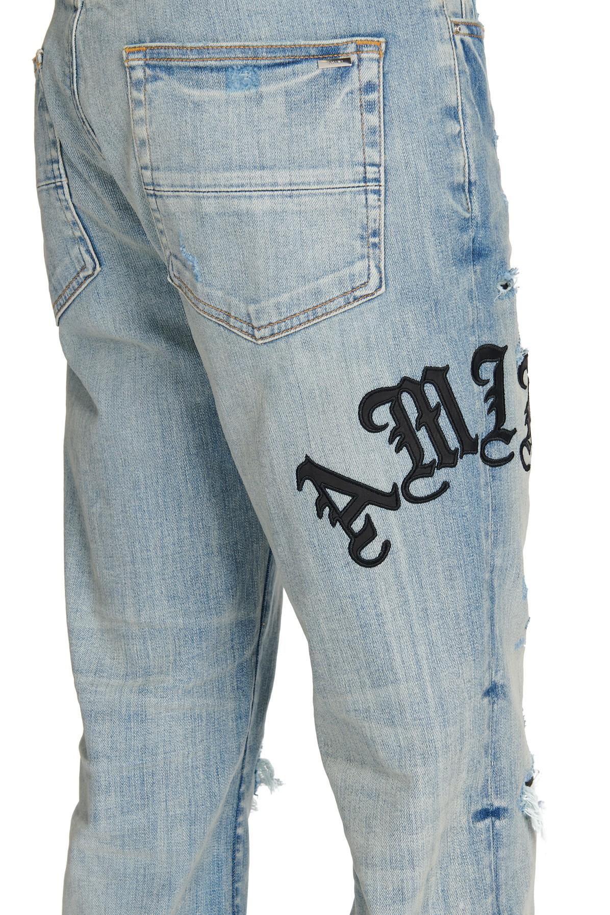 Amiri Old English Jeans in Blue for Men | Lyst