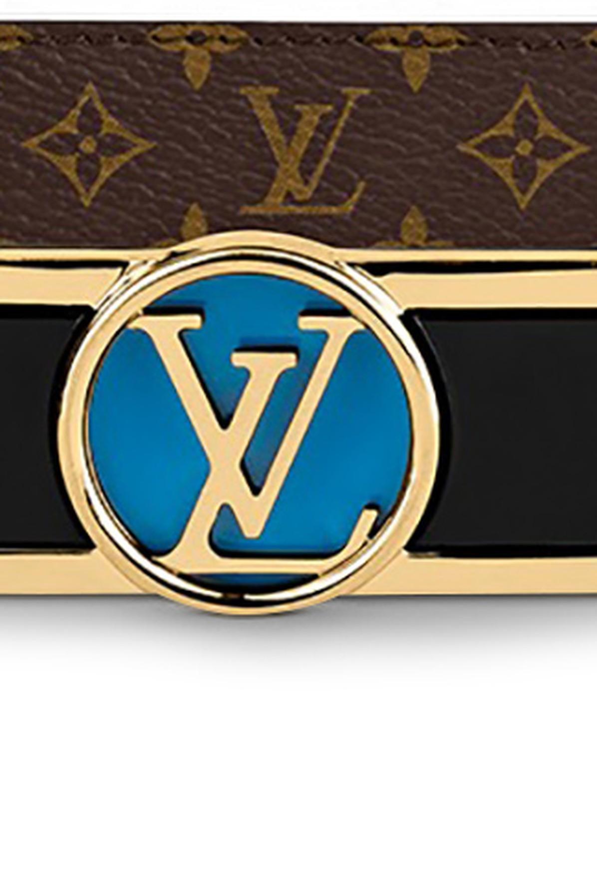 Louis Vuitton Dauphine Reversible Belt Monogram LV Pop 25MM Blue/Navy in  Calf Leather with SIlver-tone - US