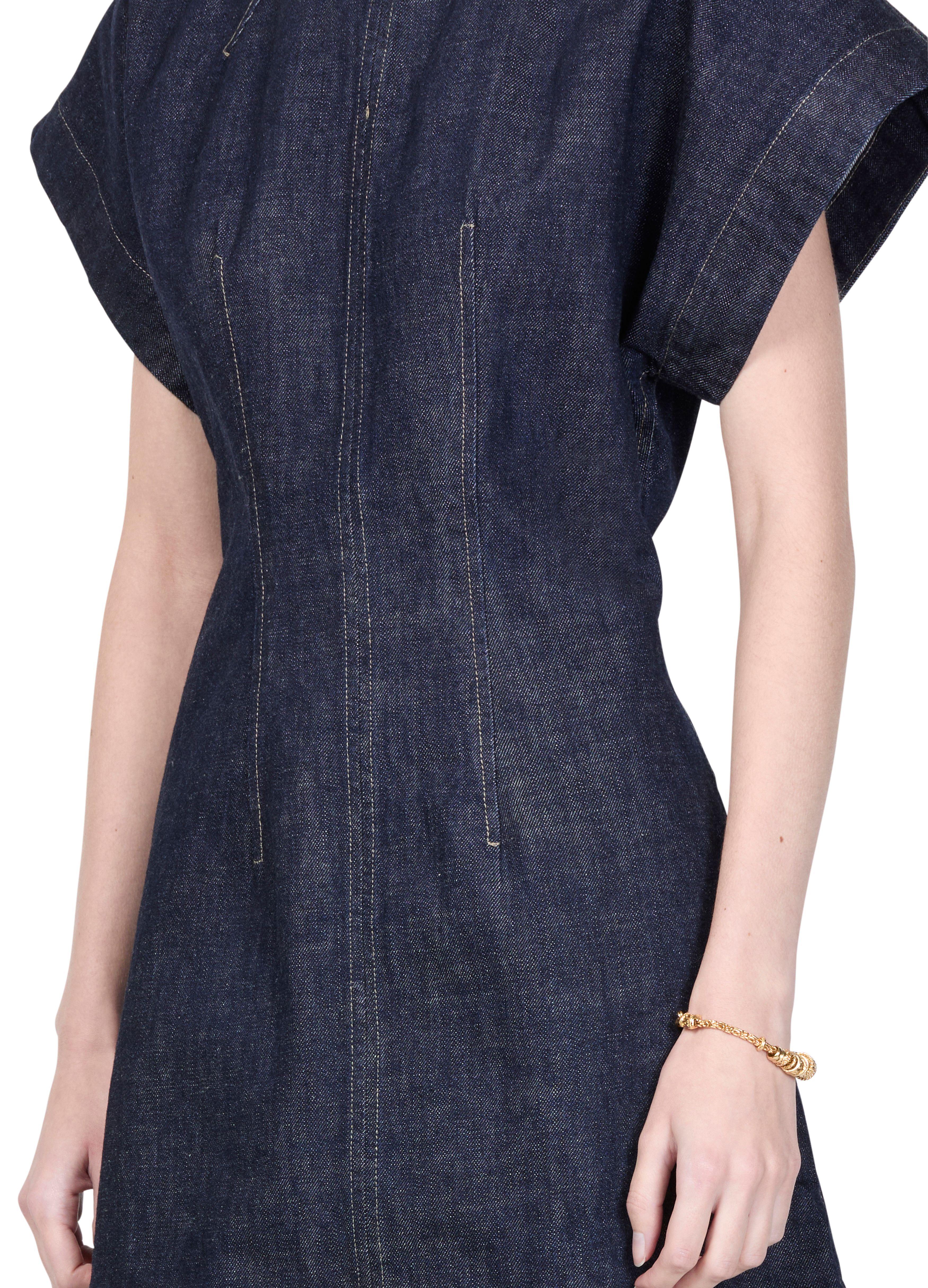 Soeur Bambino Denim Mini Dress in Blue | Lyst
