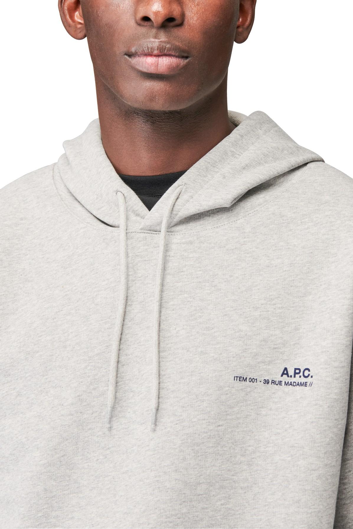 A.P.C. Item H Hoodie in Gray for Men | Lyst