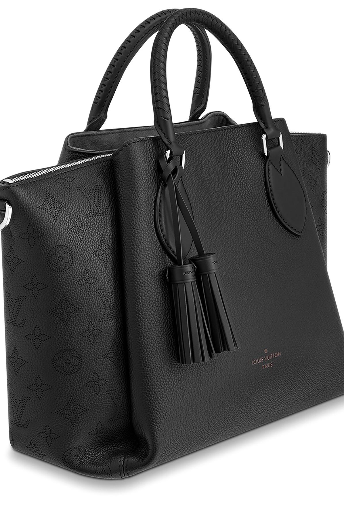 Louis Vuitton Haumea Handbag Mahina Leather Black 1706191