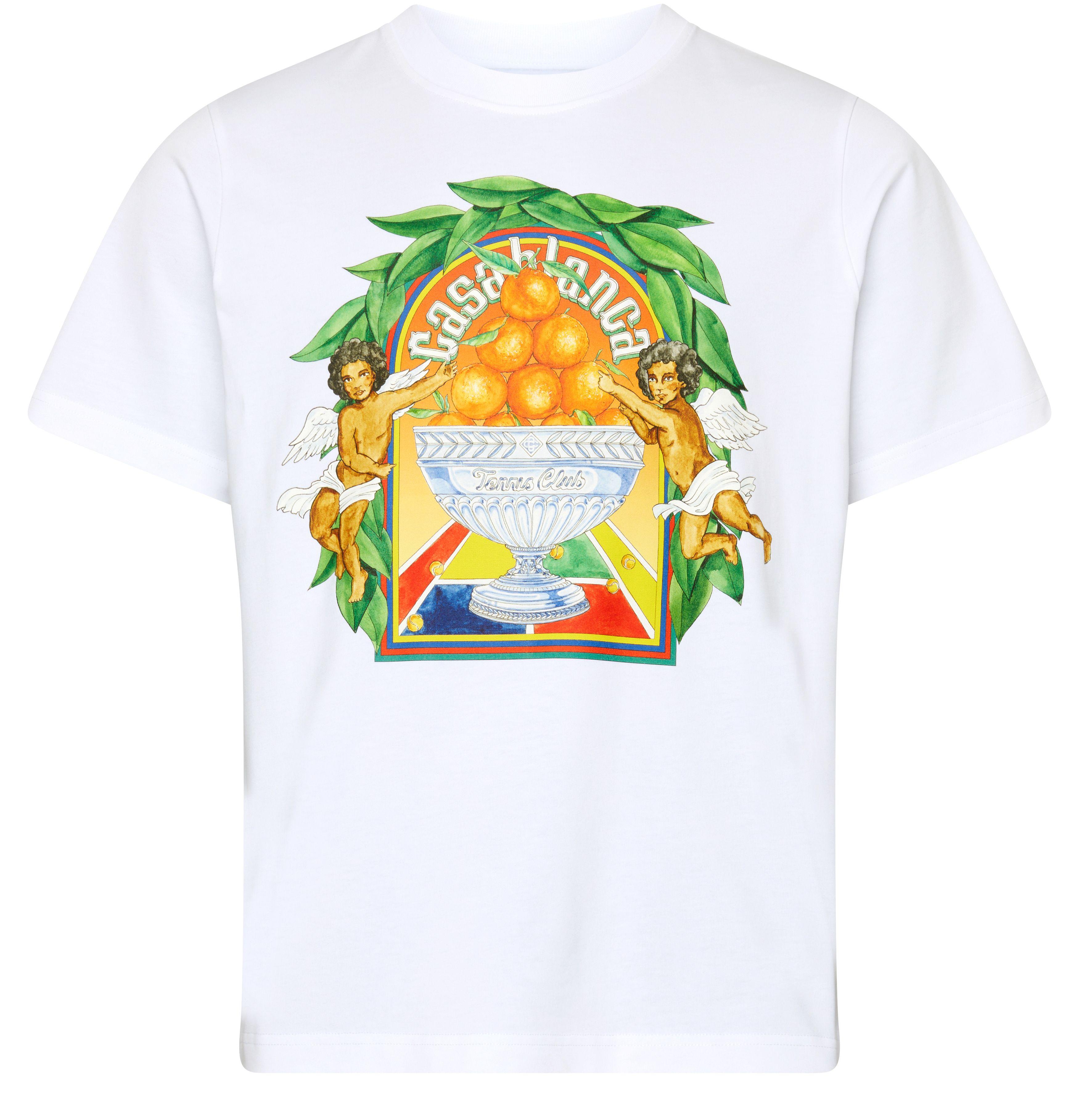 【国内発】CASABLANCA Triomphe D'Orange コットン Tシャツ Triomphe D'Orange T-Shirt | Casablanca Paris