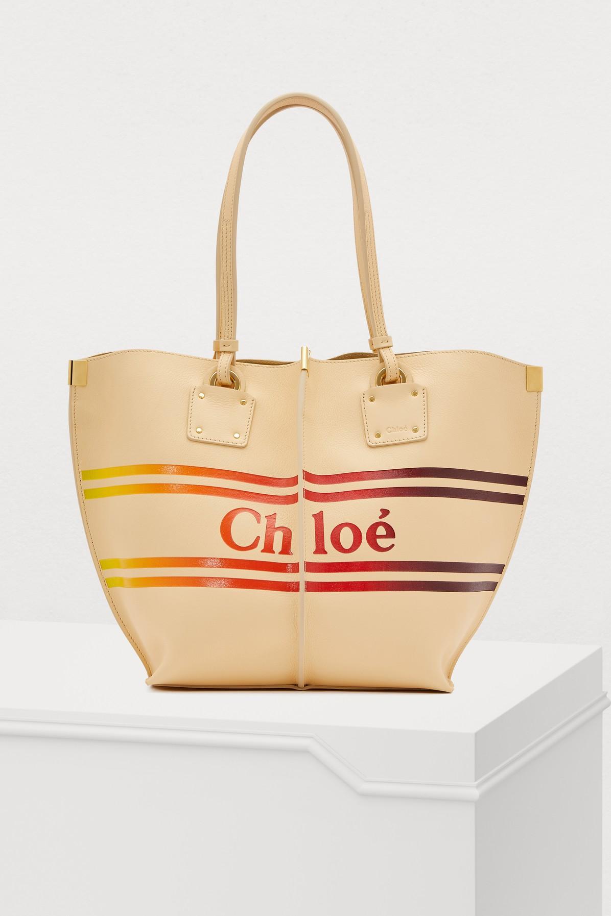 chloe vick leather tote review