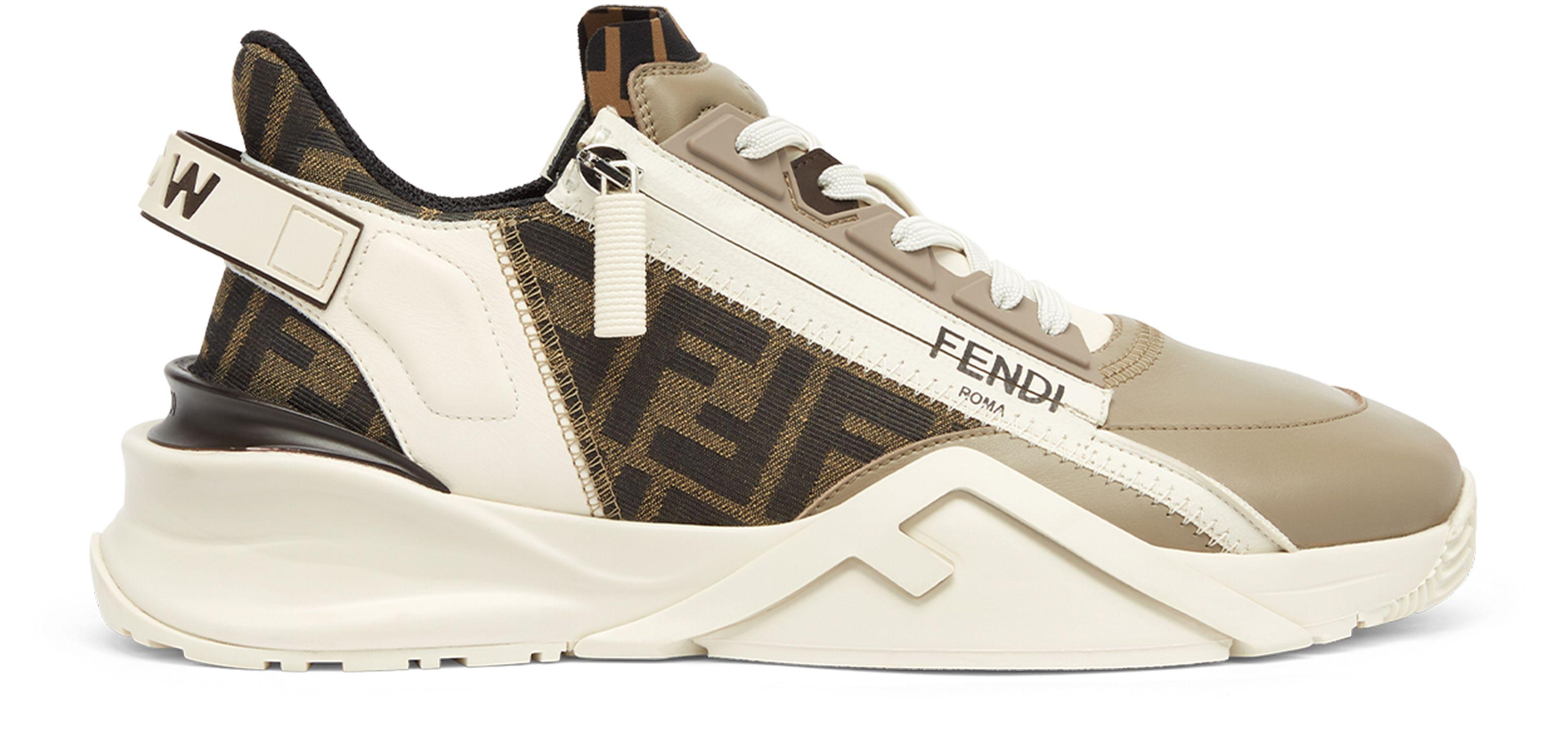 Fendi Flow Sneakers in Natural | Lyst