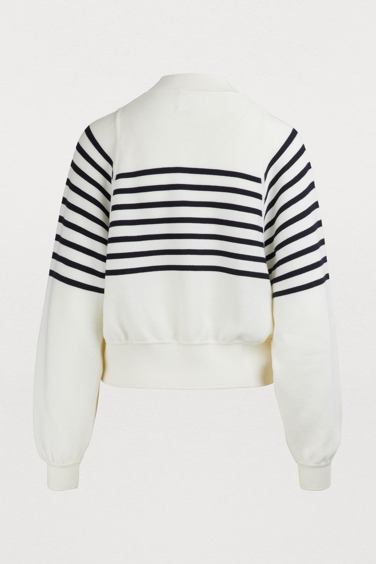 molli breton sweater with deep armholes milk