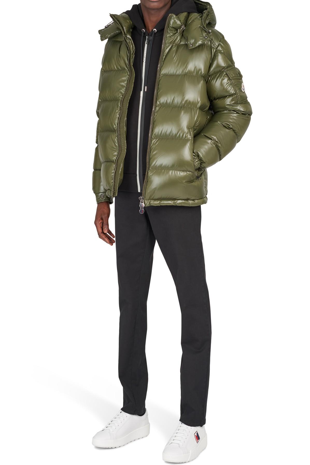 Blouson en duvet maya Moncler pour homme en coloris Vert | Lyst