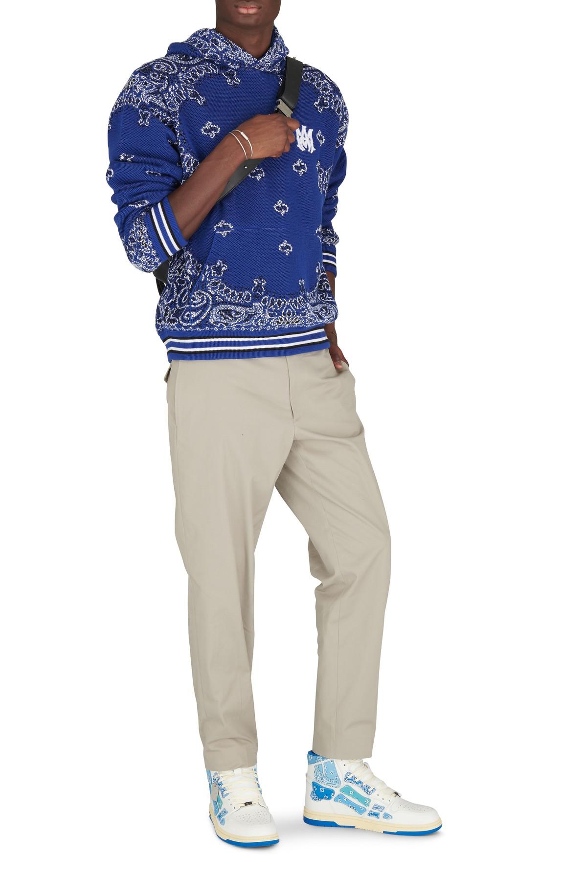 【関税込み】AMIRI ブルー Bandana B-Ball フーディ Bandana B-ball Hoodie Blue | The Webster