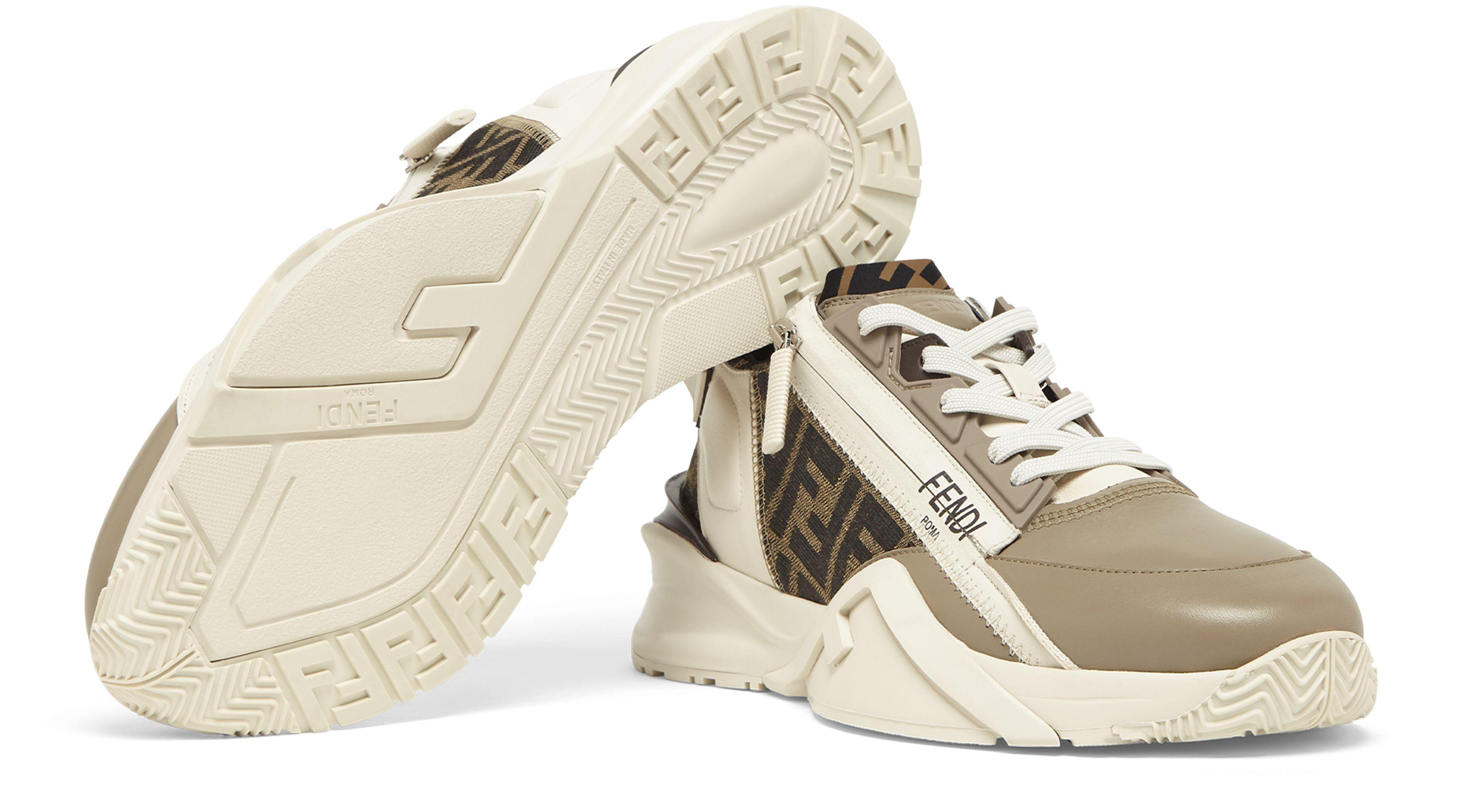Fendi Flow Sneakers in Natural | Lyst