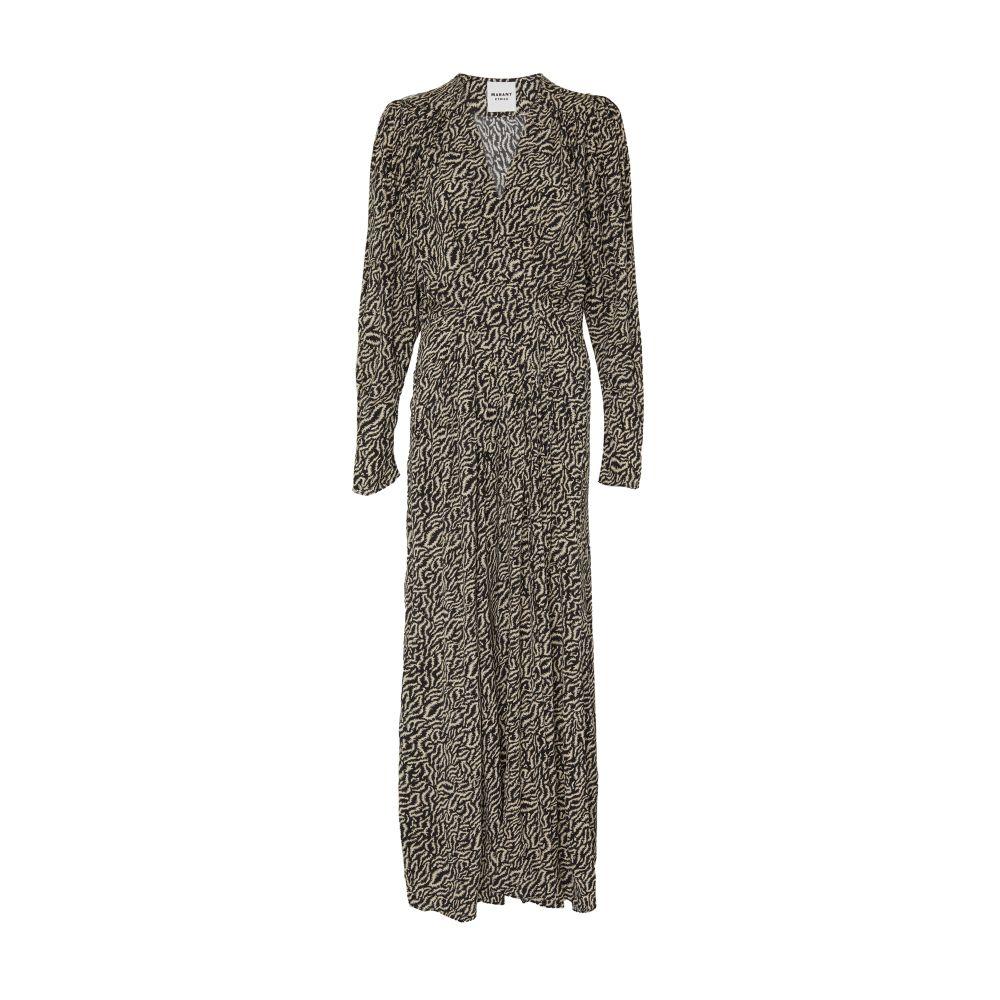 Robe Longue Vonick Isabel Marant en coloris Gris Lyst