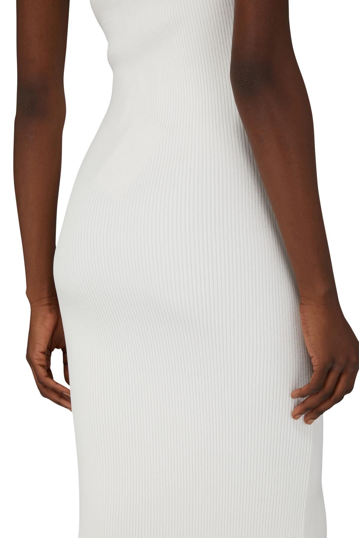 Self-Portrait White Strapless Ribbed 