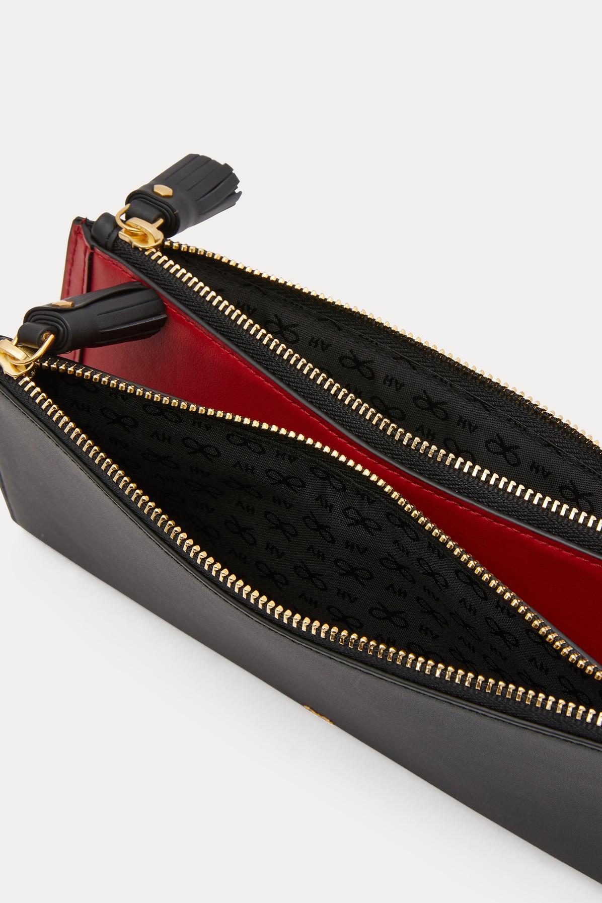 large double zipper wallet