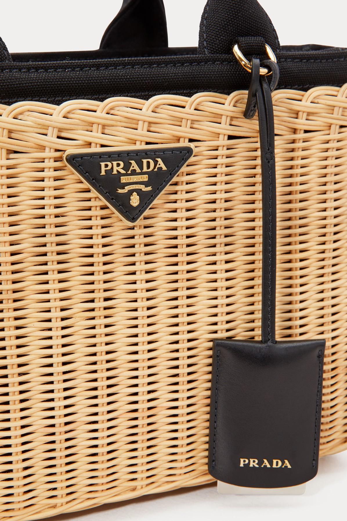 prada bamboo basket bag