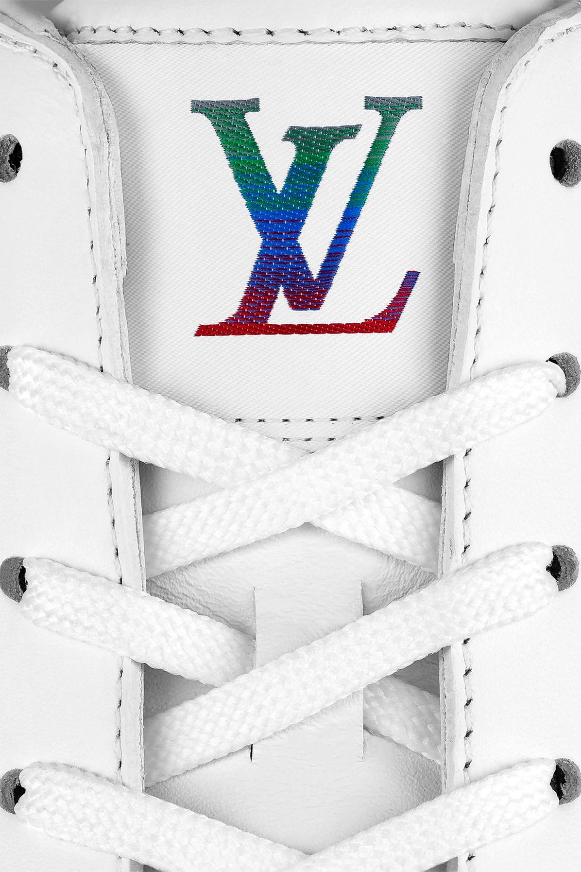 Louis Vuitton Men's White Canvas Tattoo Sneaker size 8 US / 7 LV